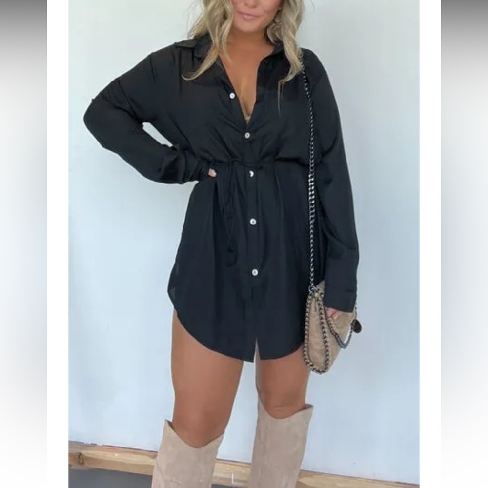 Over sized dress shirt/romper